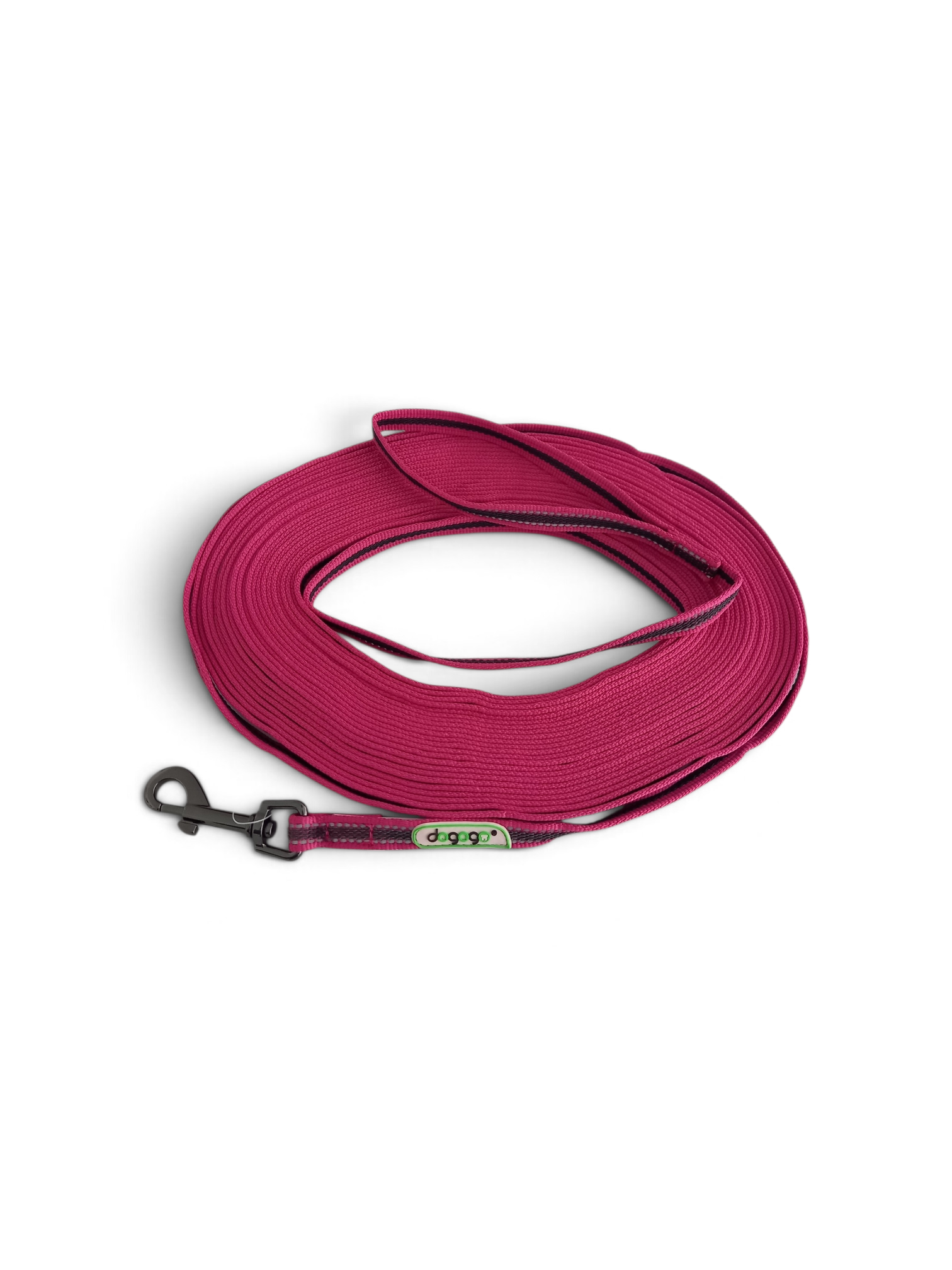 gummierte Schleppleine 15m pink mit Handschlaufe