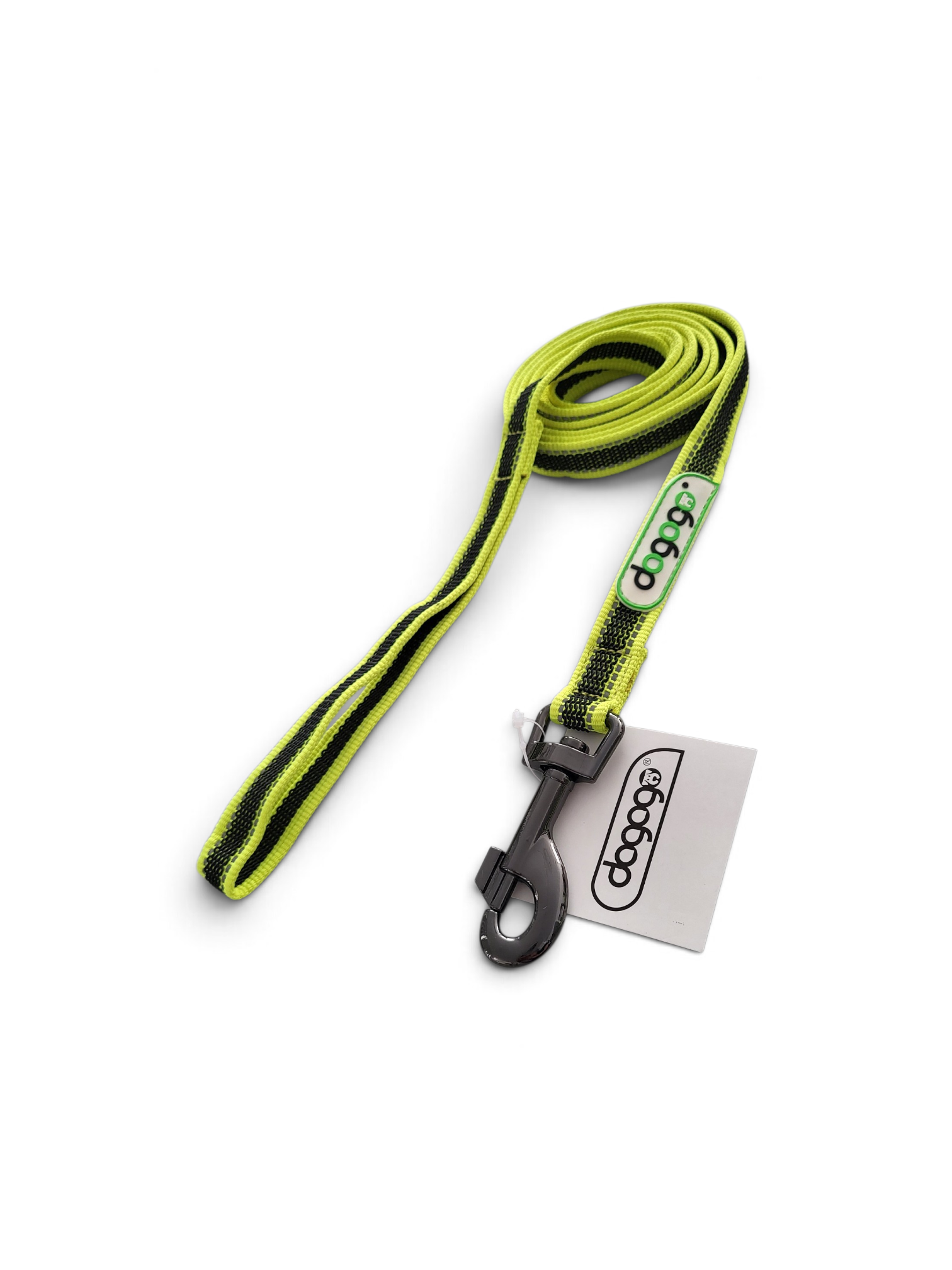 gummierte Schleppleine gelb mit Handschlaufe