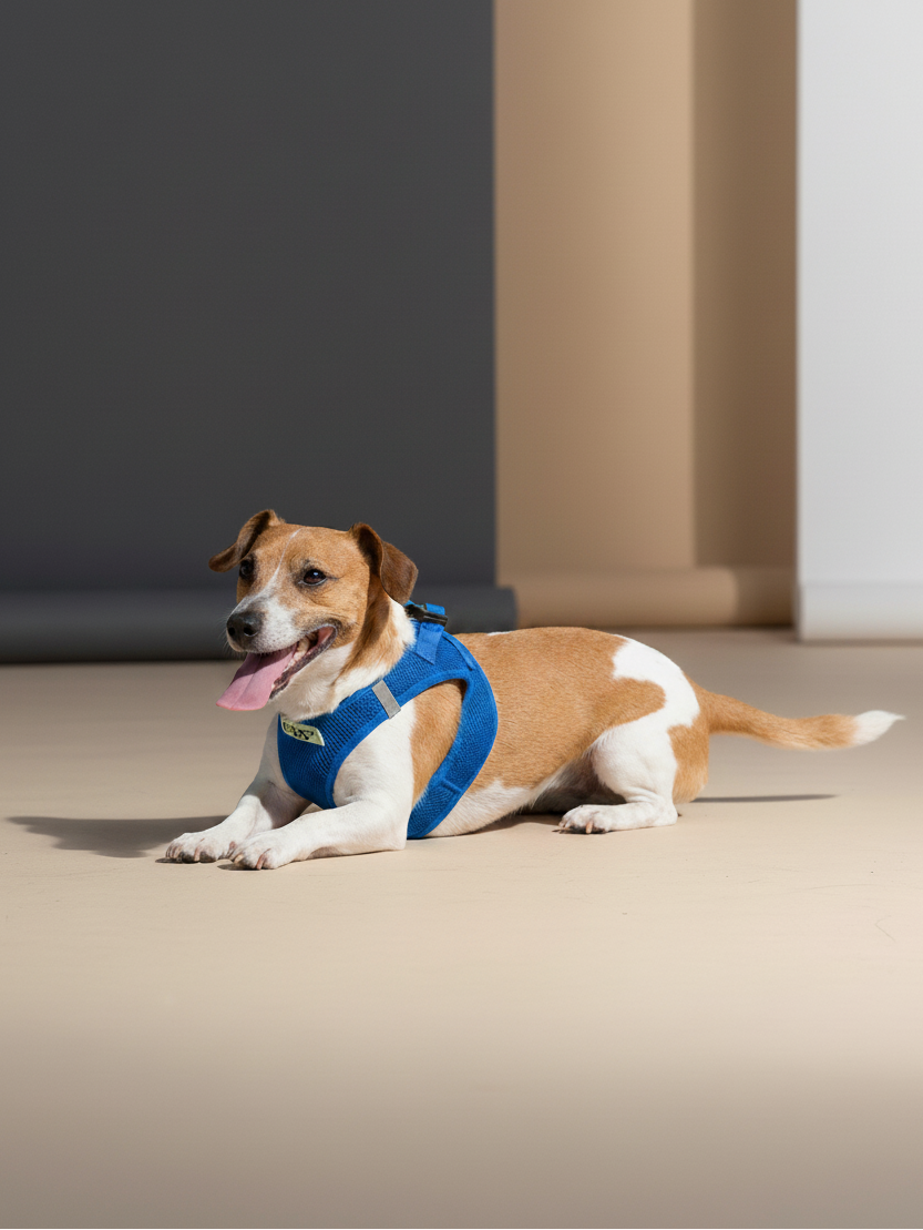 Softgeschirr für Hunde in blau