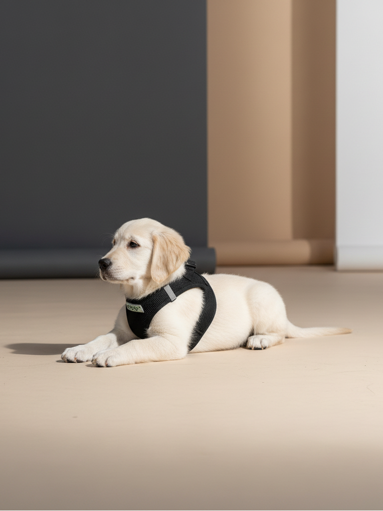 Softgeschirr für Hunde schwarz