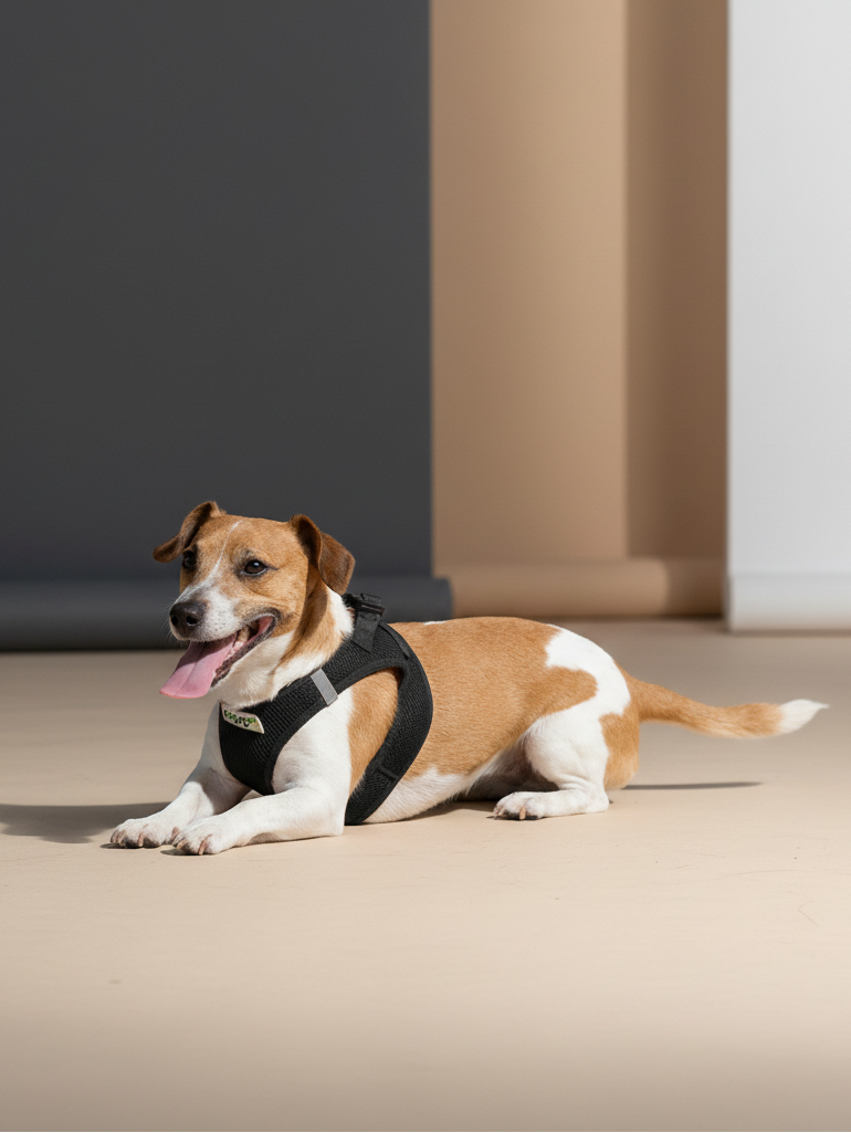 Softgeschirr für Hunde schwarz