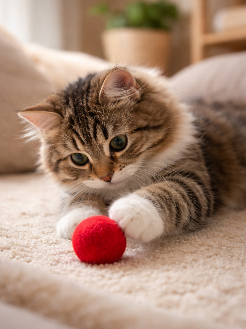 Filzball für Katzen